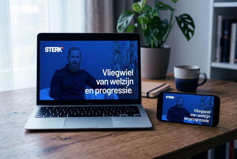 Sterk veerkracht online zichtbaar op zowel laptop als mobiel